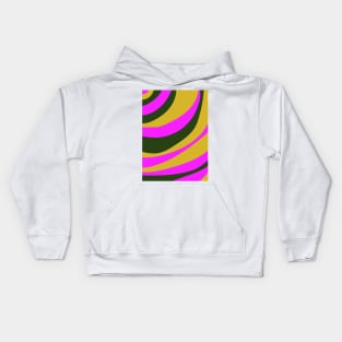 Curved stripes V Kids Hoodie